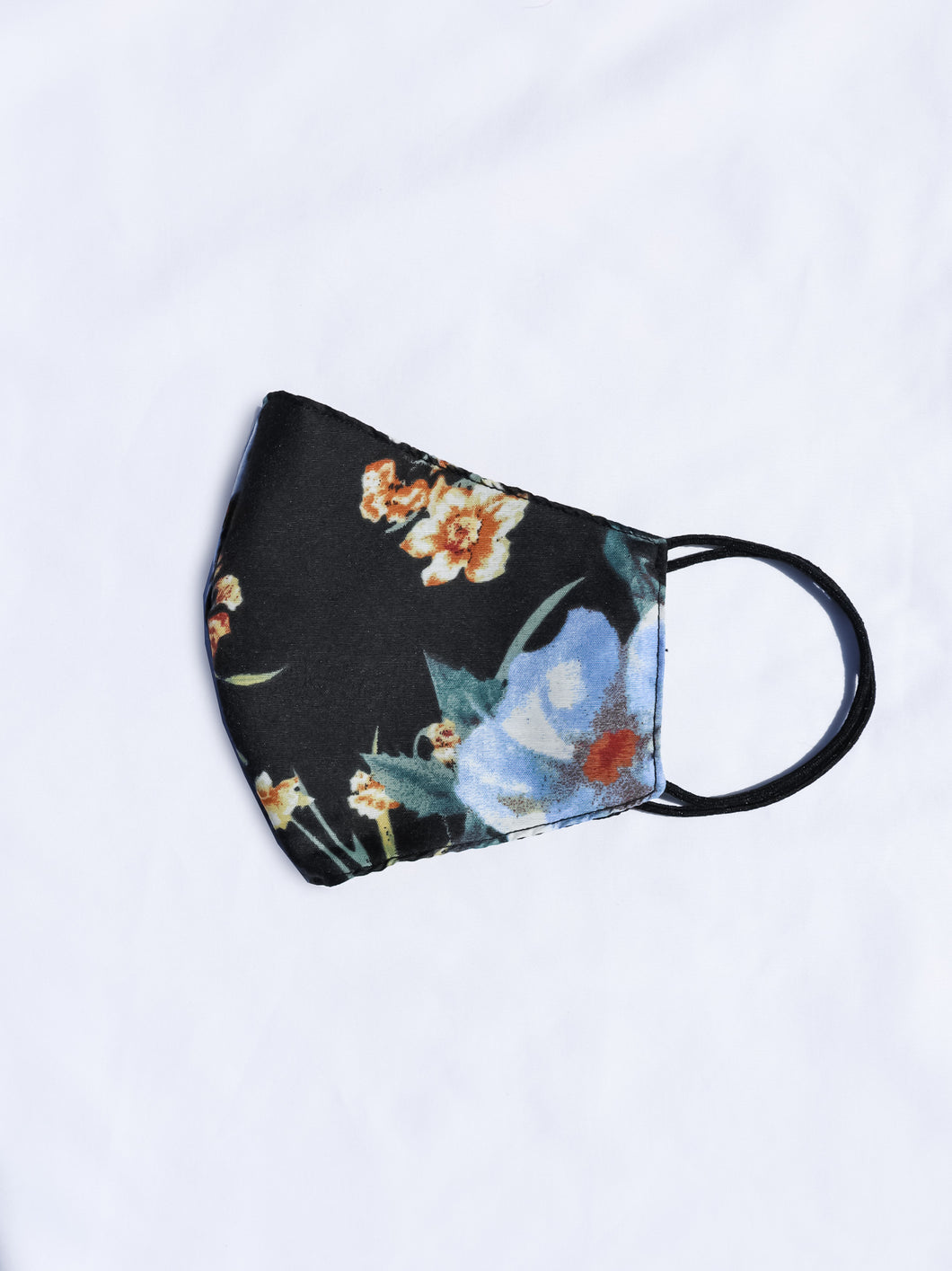 Black Floral Mask - 3 Pack